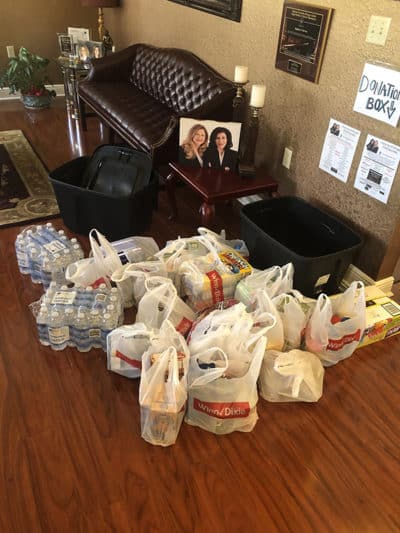 food collection at Zervos and Calta offices