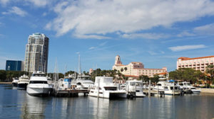 boats docked in a marina
