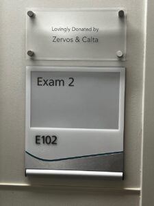 Exterior exam room that was donated by Zervos & Calta